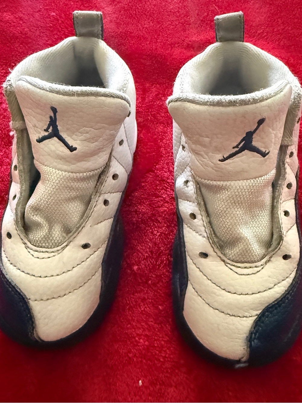 Nike Air Jordan 12 Retro Obsidians White Blue Toddler Size 8C Sneakers